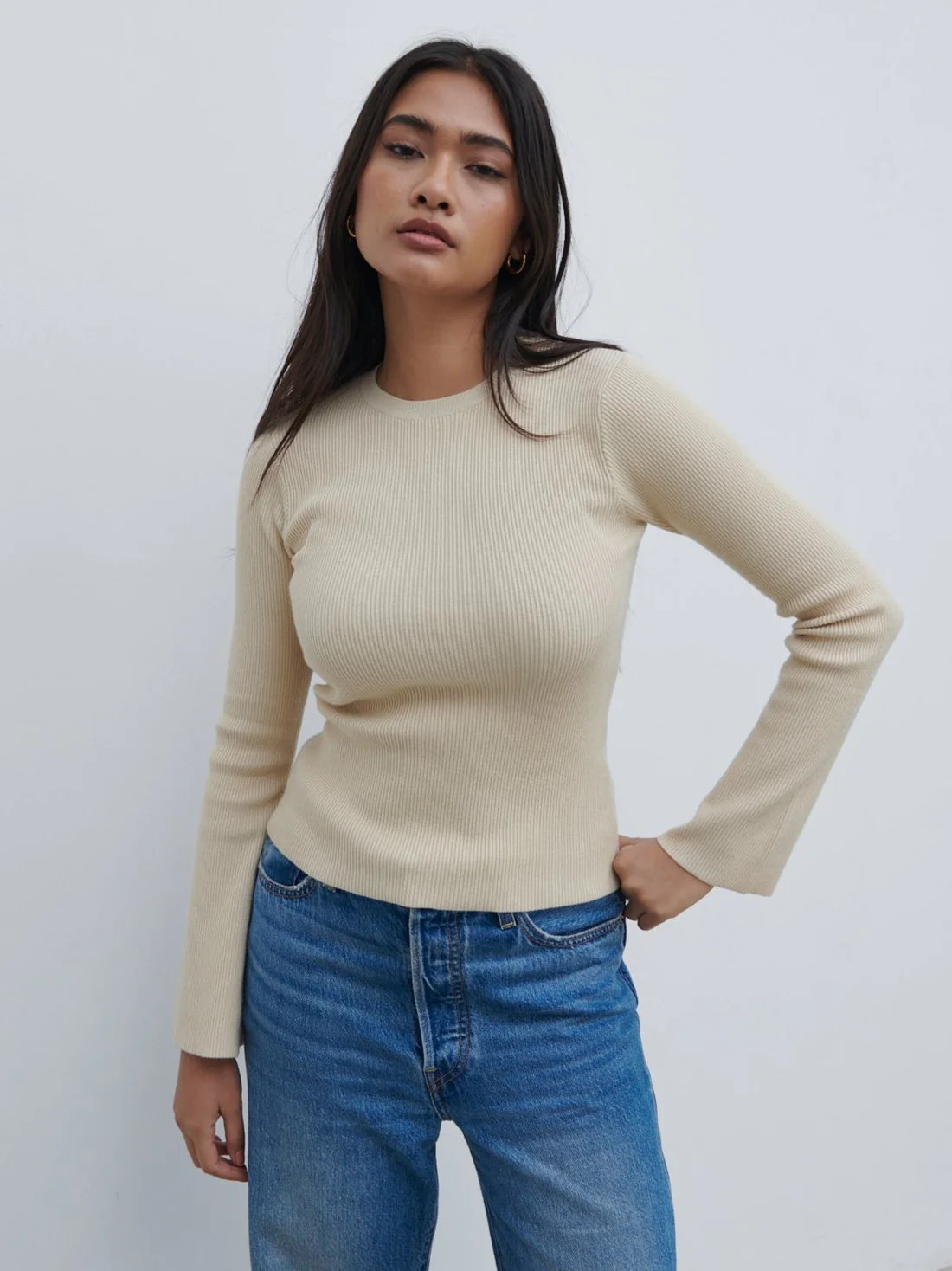 Jayla Long Sleeve Knit Top | Pretty Lavish (UK)