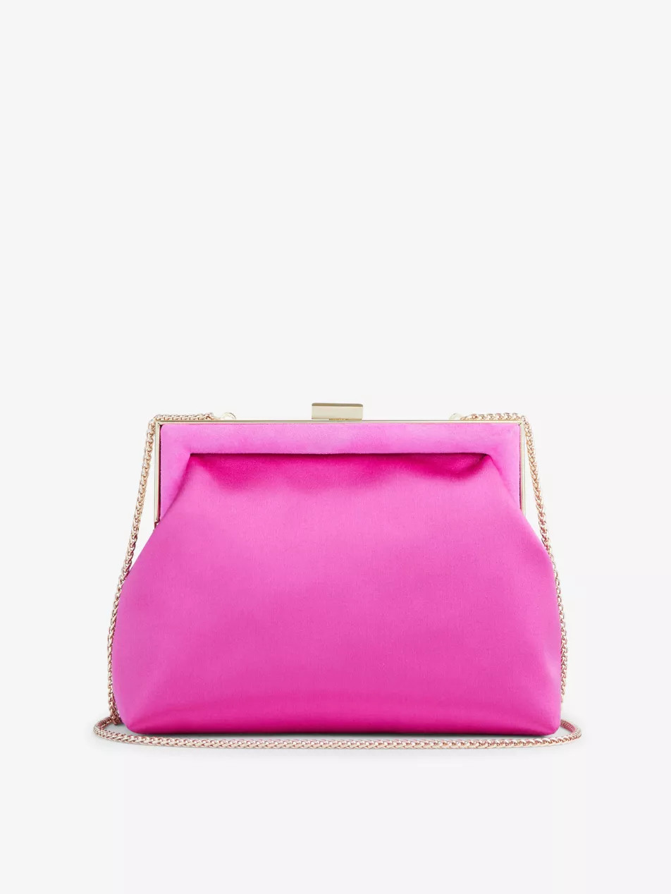 Connie satin clutch bag | Selfridges