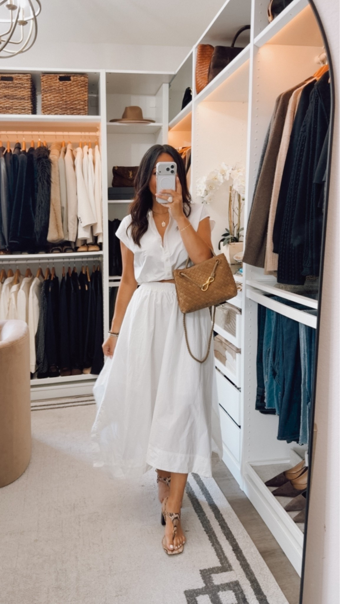 Summer poplin set 50% off⭐️ 
Wearing an xs in skirt and small petite in top.

#LTKootd