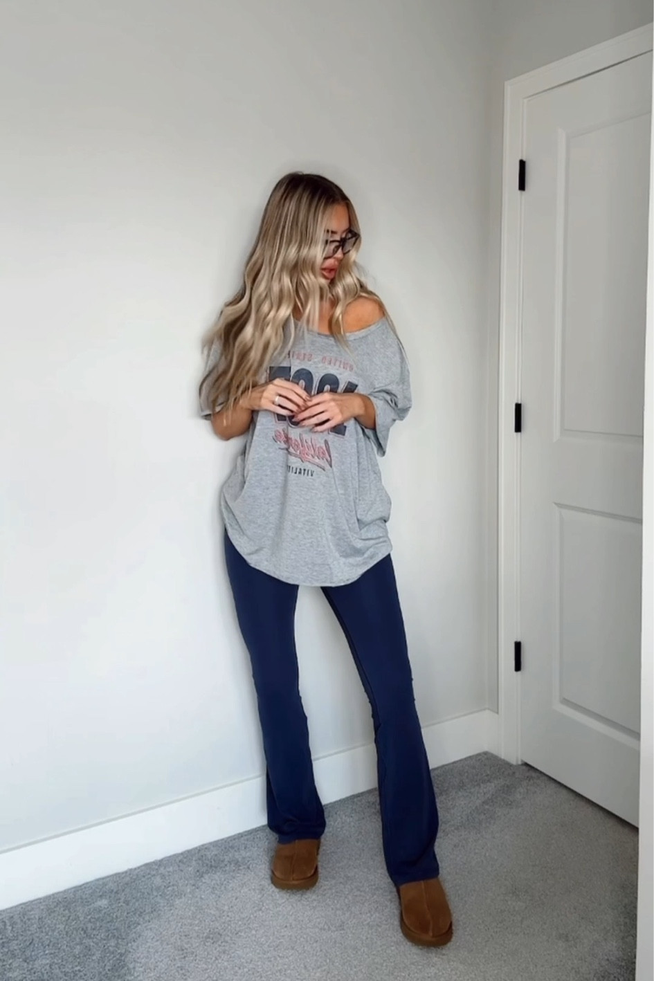 Mom OOTD 💙 wearing a size S tall in the leggings & size XL in the t-shirtt

#LTKFindsUnder100 #LTKFindsUnder50 #LTKStyleTip