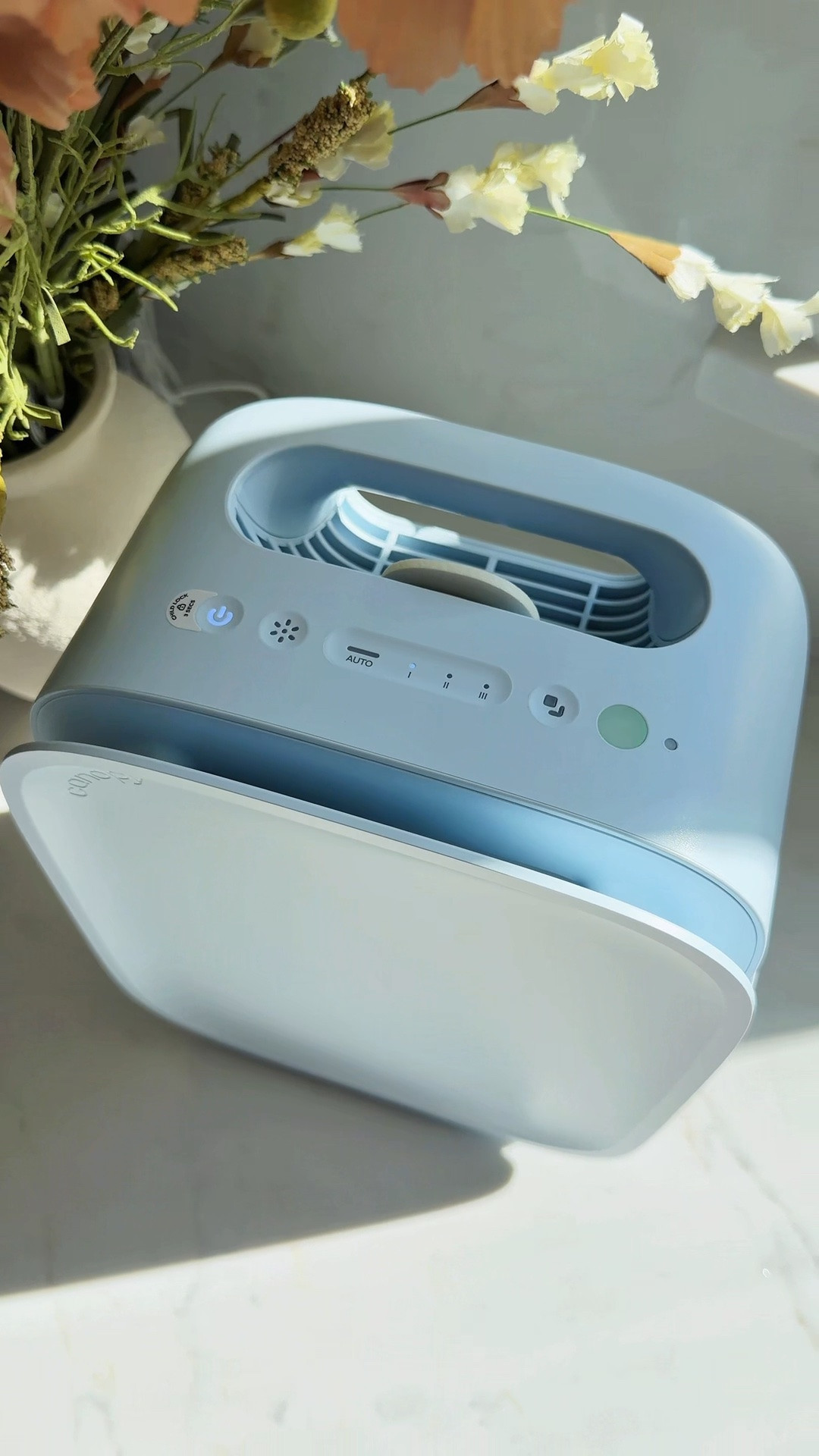 Better sleep starts with cleaner air ☁️ The Canopy Bedside Air Purifier in Hydrangea combines medical-grade HEPA-13 filtration with a compact, modern design made for your nightstand. It runs whisper-quiet, captures 99.97% of dust, dander, and allergens, and is currently on sale!

Canopy air purifier, bedside air purifier, HEPA 13 air purifier, bedroom air purifier, aesthetic air purifier, hydrangea air purifier, quiet air purifier, allergy relief home, nightstand essentials, clean air home @Canopy