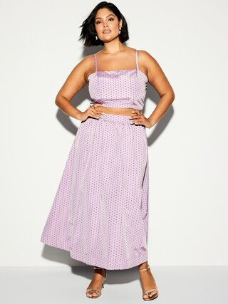 The Occasion by Old Navy High-Waisted Taffeta Midi Skirt | Old Navy (US)