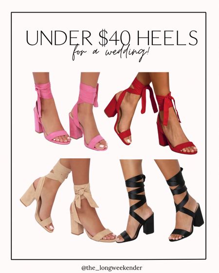 The perfect heels for a wedding or event! I bought them in multiple colors because they are so comfortable! They’re under $40! 

Heels, pink shoes, wedding guest shoes, pink heels, black heels 

#LTKstyletip #LTKwedding #LTKshoecrush