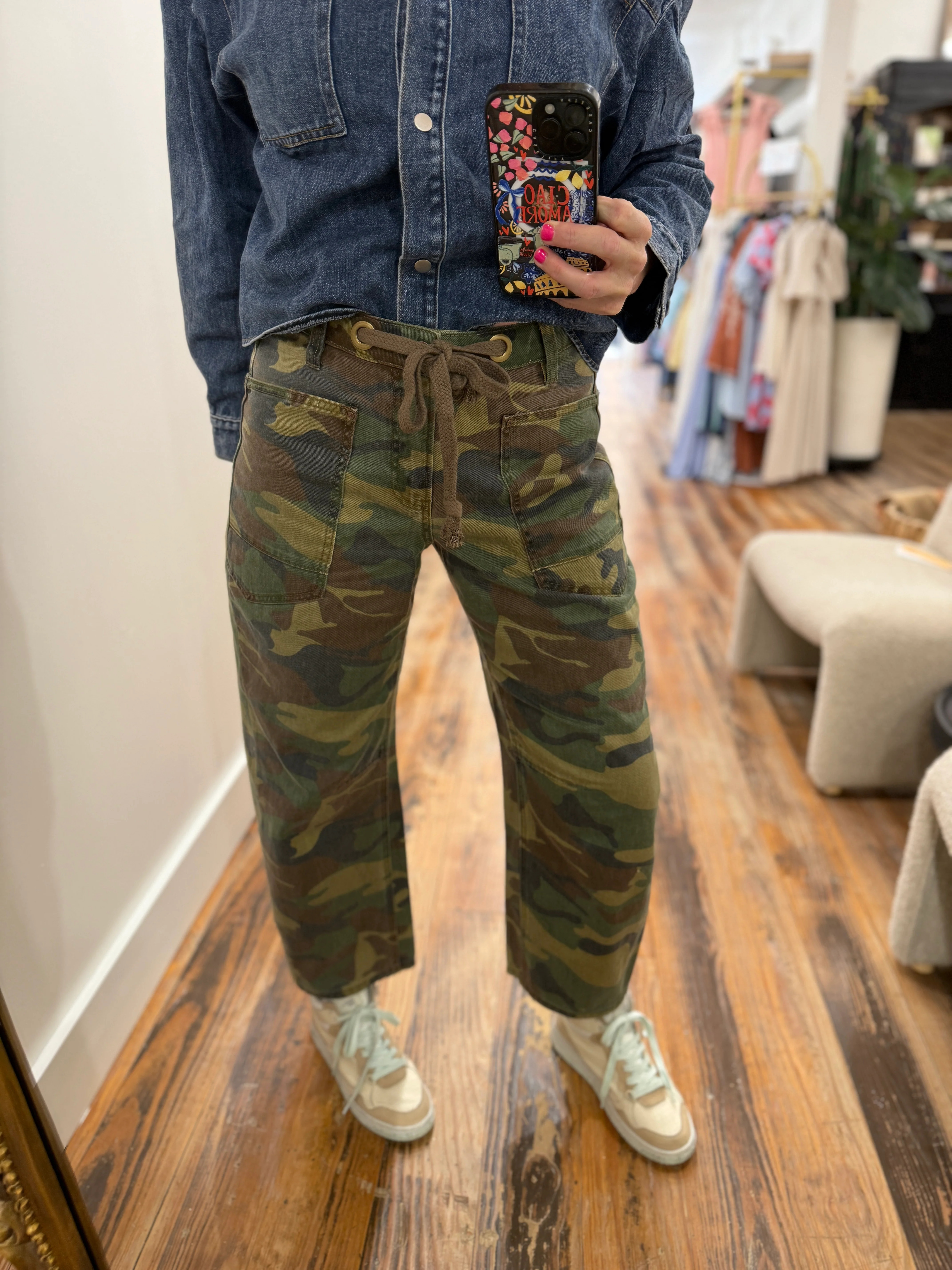 Carter Camo Barrel Pants | The Collection Texas