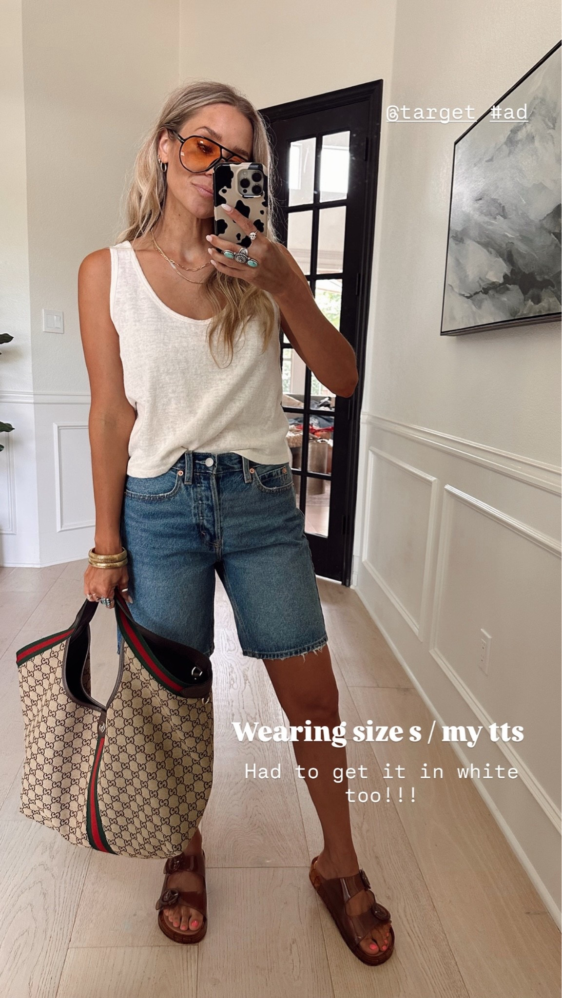 @target #ad #sponsored

I love this tank in white!!!! I’ll be wearing this all summer & can’t believe it’s only $7 today!!!!! 

Wearing size s / my tts