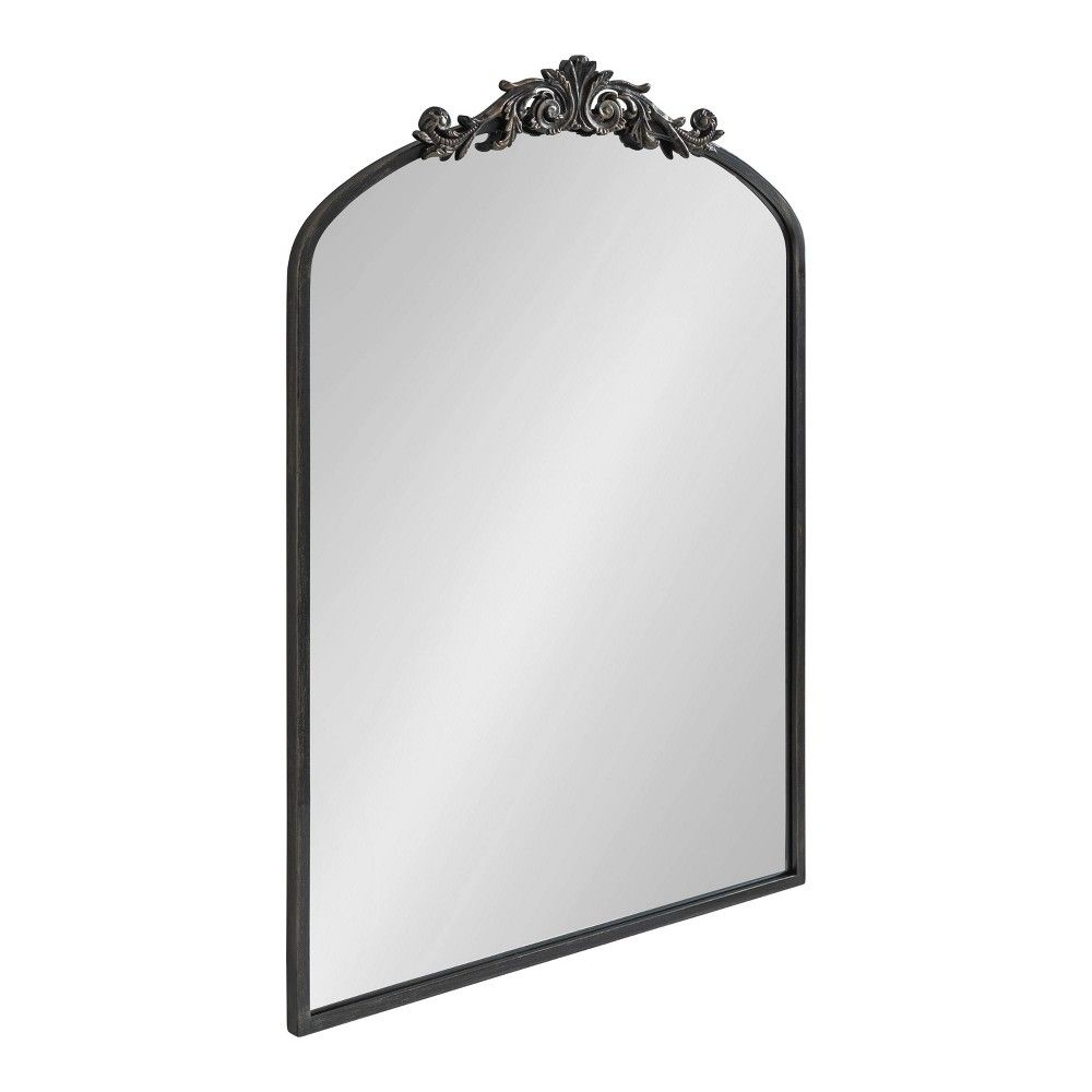24"" x 36"" Arendahl Traditional Arch Decorative Wall Mirror Black - Kate & Laurel All Things Decor | Target