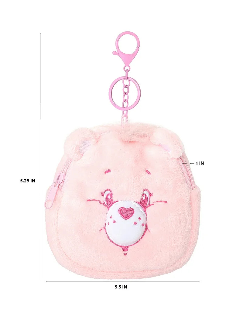 Care Bear Girl's Cheer Bear Plush Zip-Up Keychain Pouch | Walmart (US)