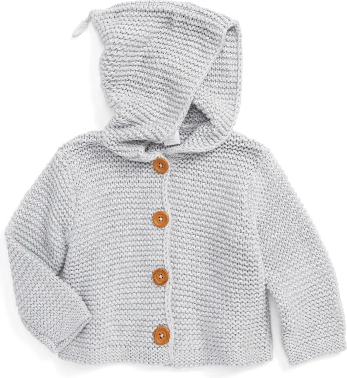 Nordstrom Baby Organic Cotton Hooded Cardigan | Nordstrom | Nordstrom