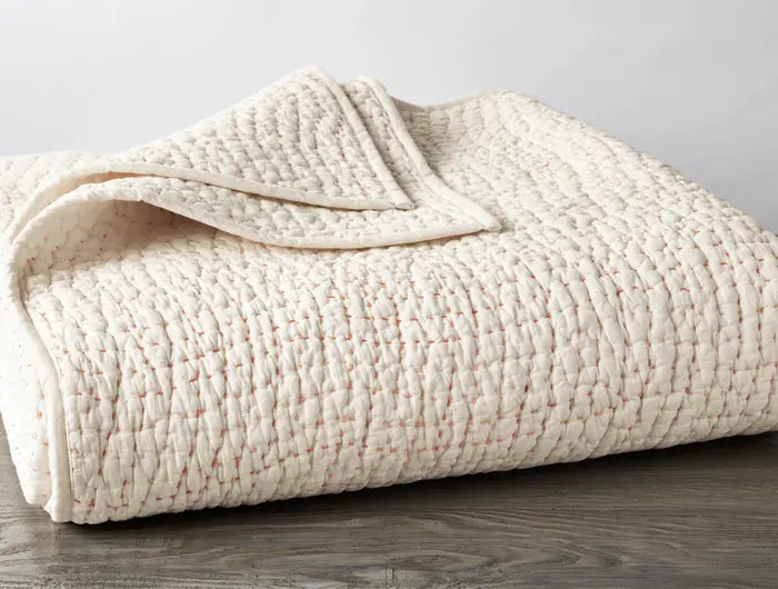 Pebbled Handstitched Organic Cotton Quilt | Nordstrom