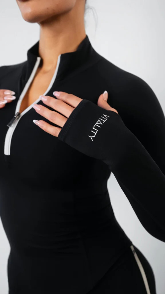 Cloud II™ Half Zip Top - Midnight Contrast | Vitality