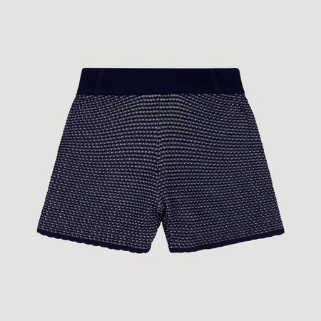 Navy Scalloped Shorts | EllandEmm