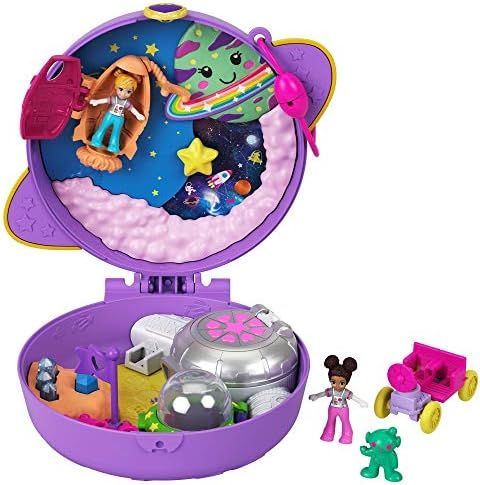 Polly Pocket Saturn Space Explorer Compact with Fun Reveals, Micro Polly and Lila Dolls, Lunar Ve... | Amazon (US)