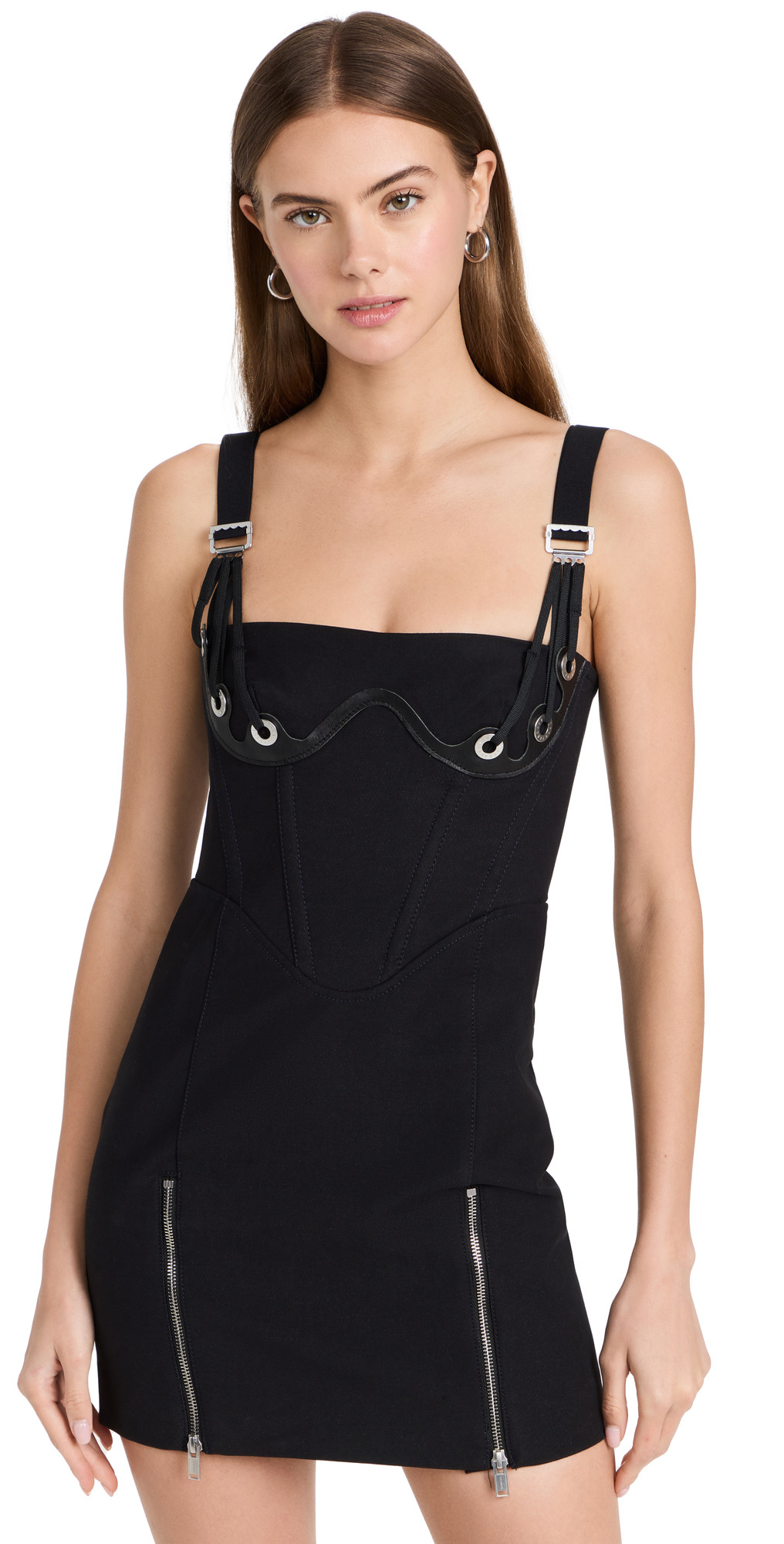 Dion Lee Fan Lace Zip Mini Dress | Shopbop
