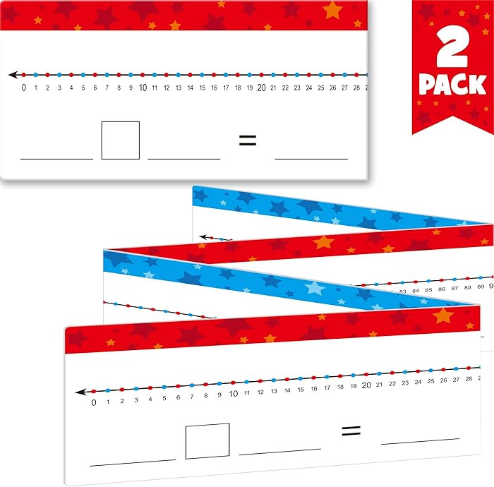 2 PCS 0-120 Dry Erase Number Line Board, Writable and Erasable Double Sided Board- 0-120 on One S... | Amazon (US)