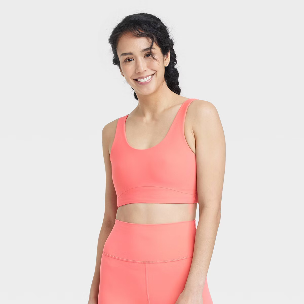 Women's Everyday Soft Medium Support Longline Sports Bra - All In Motion™ | Target