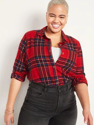 Classic Plaid Flannel Shirt for Women | Old Navy (US)