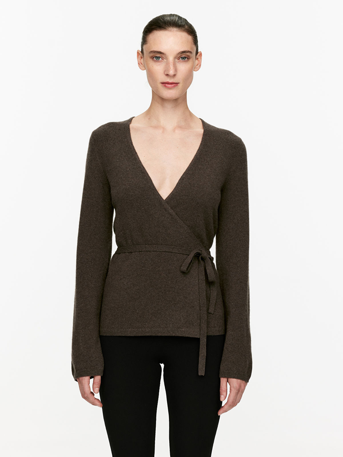Cashmere-Wool Wrap Cardigan | ARKET (US&UK)