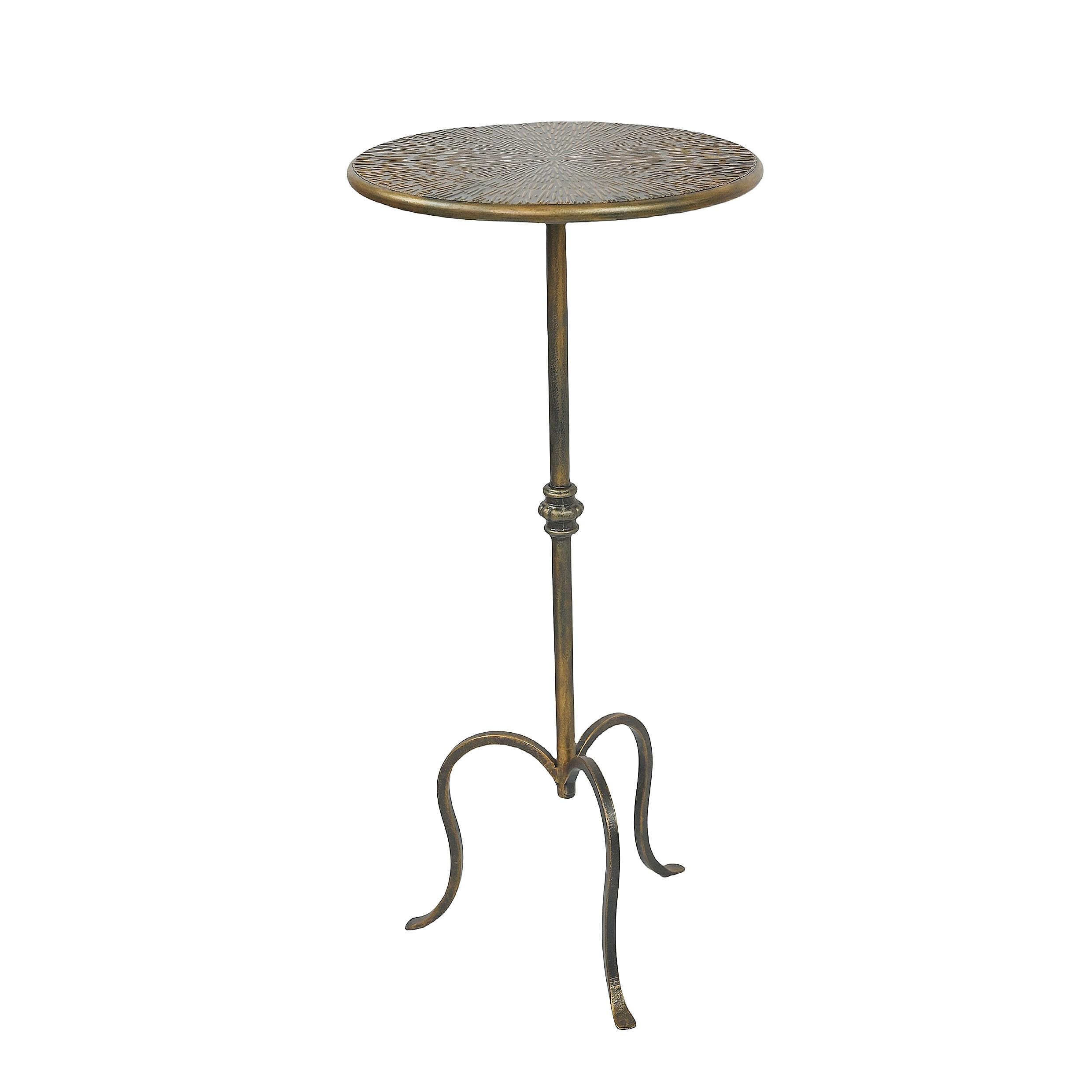 Metal Side Table, Martini Style Coffee Table Vintage Small Round Aceent Table 23inch for Living R... | Amazon (US)