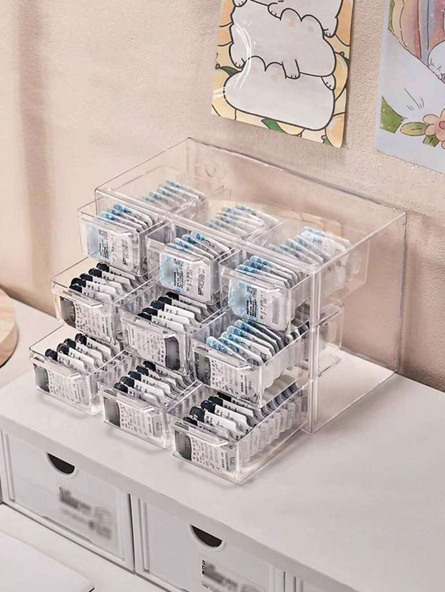 1pc Clear Cosmetic Storage Box,For Holiday Beach, Bathroom Collection, Bedroom Collection, Large ... | SHEIN