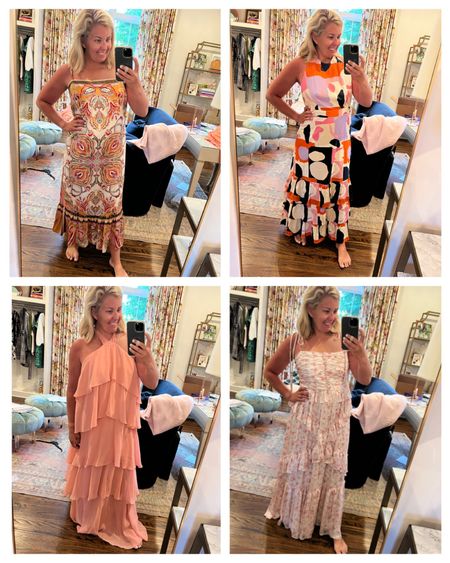 It’s wedding season and Dillard’s is pulling through for me! We’re headed to my cousins wedding this weekend … I can’t decide which to wear! 

Sizing: due to my fluffy mis section these days, I sized up for comfort. I’m in an 8 in all but the orange, purple, pink, ivory one I’m in a 10! 

I love that the top 2 I can dress up or down

#dillards #venitaaspen #weddingguest #weddingseason #

#LTKwedding #LTKFind #LTKstyletip