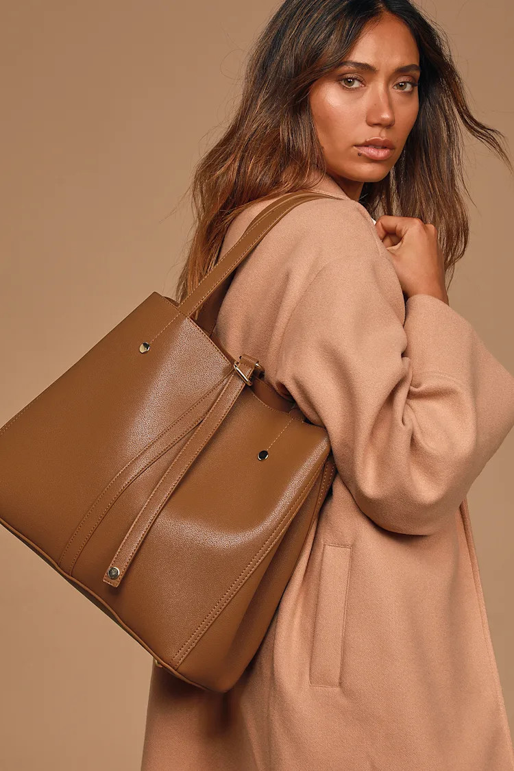 Back to Business Cognac Tote | Lulus