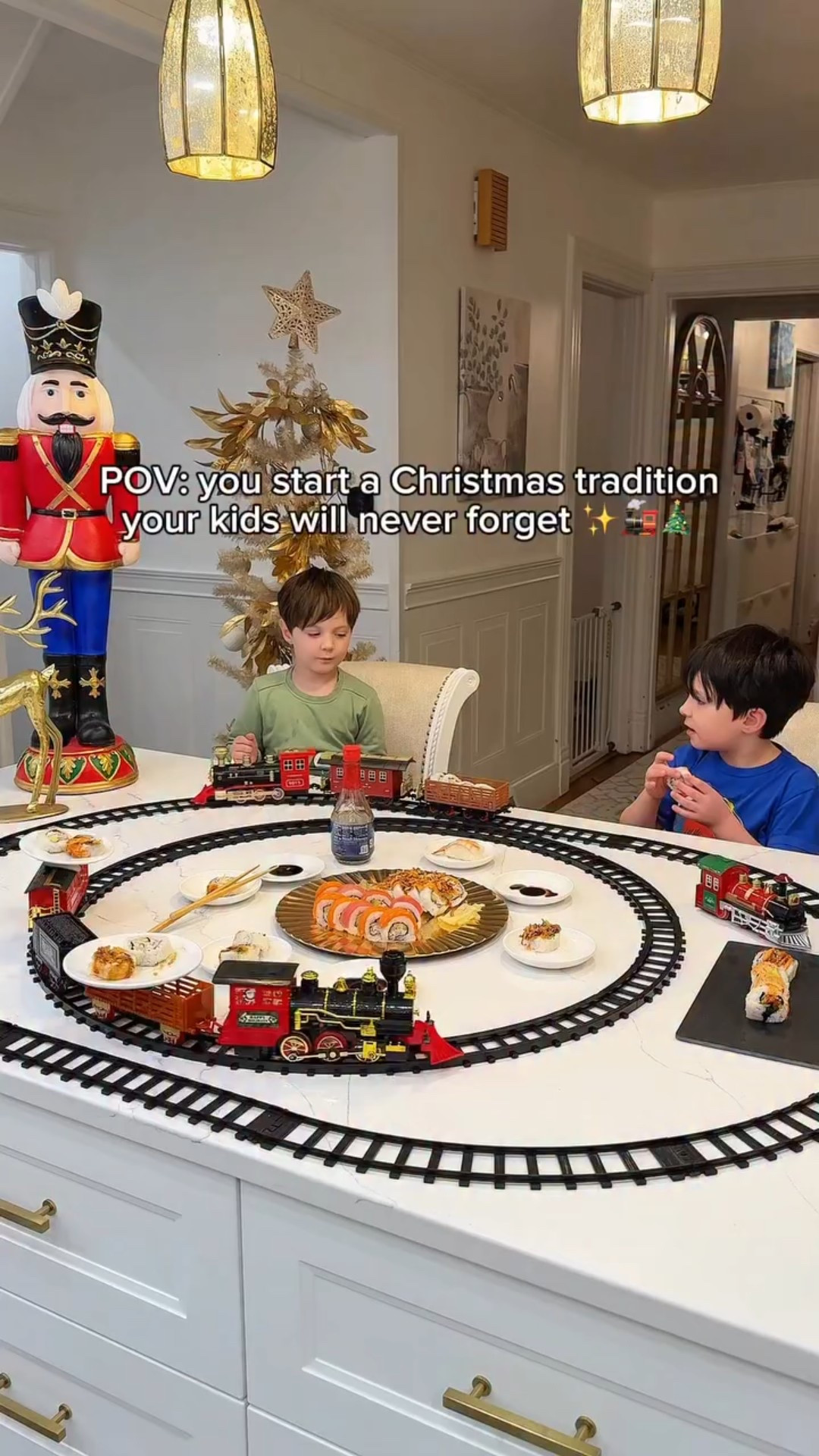 All Aboard 🚂🍣✨🎄
A Christmas tradition that your kids will never forget! 

#sushi #sushitrain #christmas #kids #dadlife #christmastraditions #christmasgames #holidays