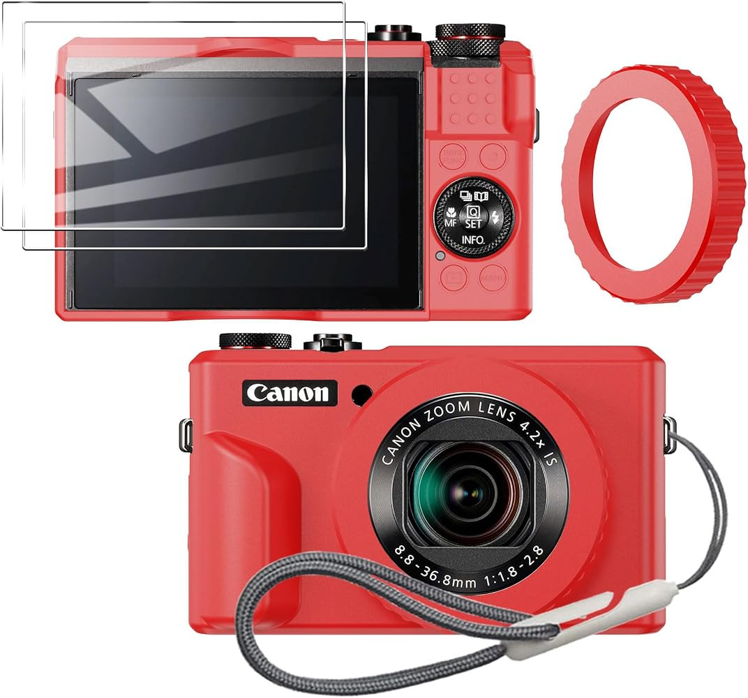 Case for Canon PowerShot g7x Mark ii Camera Removable Lens Cover, Adjustable Focal Length,Silicon... | Amazon (US)