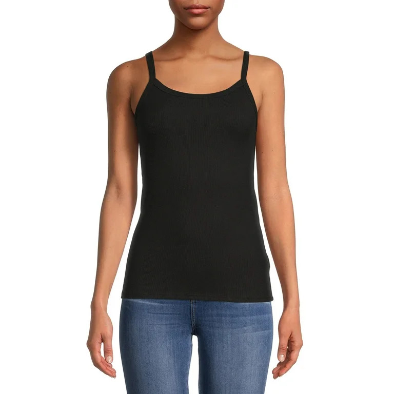 No Boundaries Juniors Rib Cami, Available 1-Pack, 5-Pack | Walmart (US)
