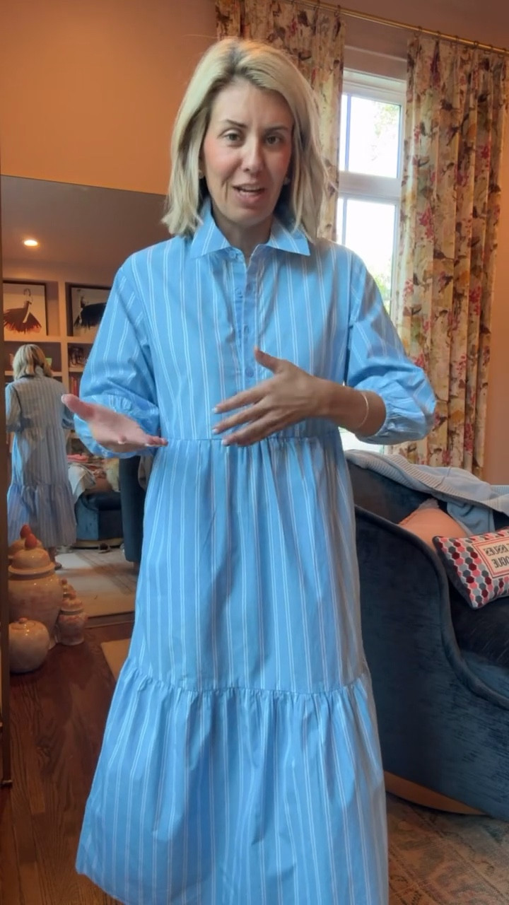 Let’s talk about a dress that looks so designer and checks all the boxes! 
Dress - xs
Sandals- 38.5 (I size up 1/2)￼

#LTKOver40 #LTKdayinmylife #LTKstorytime