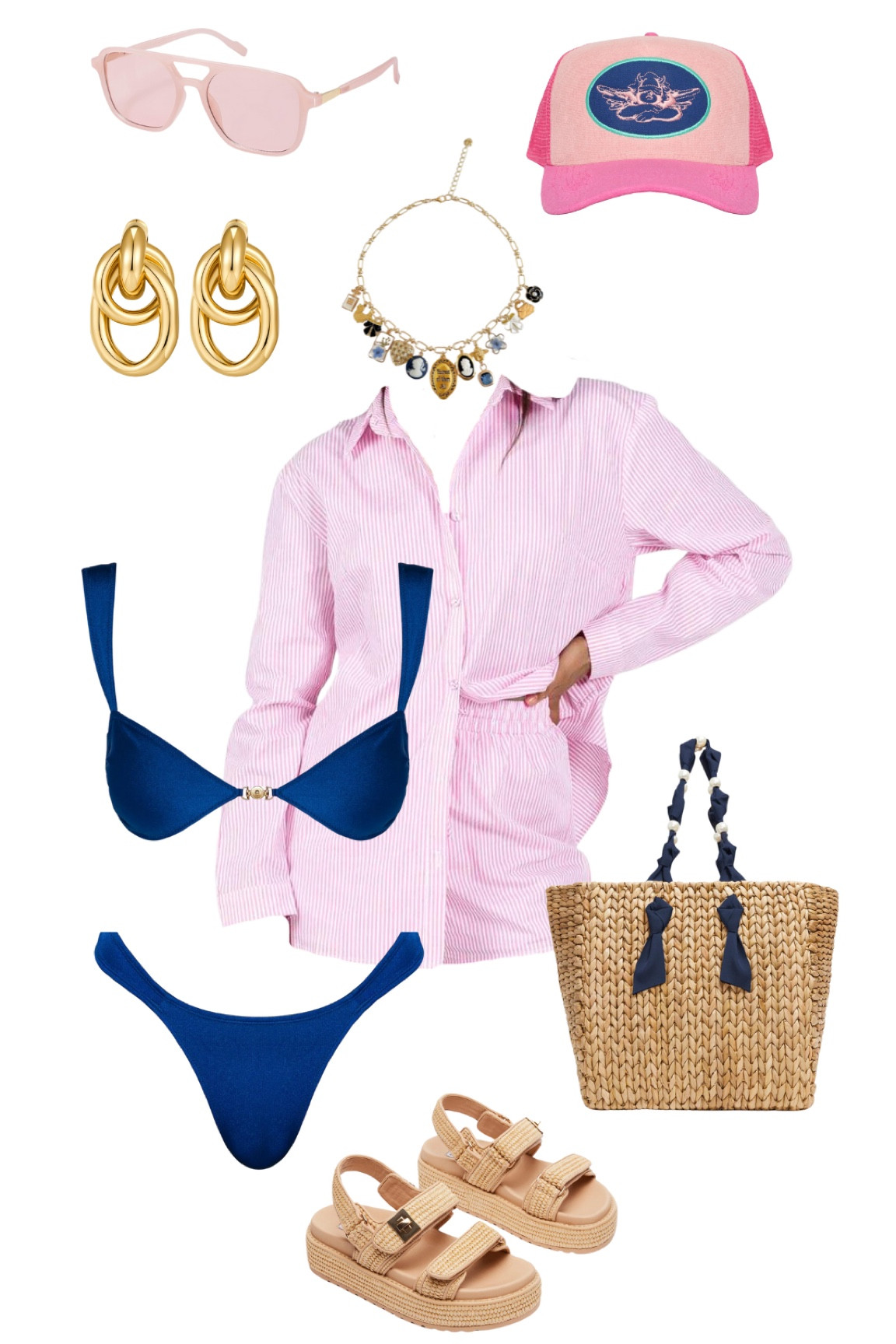 Spring Break Outfit Inspo🩷🩵

outfit inspo, outfit ideas, pink, navy, striped set, linen set, bikini, style guide, style inspo, gold jewelry 

#LTKfindsunder100 #LTKfindsunder50 #LTKstyletip