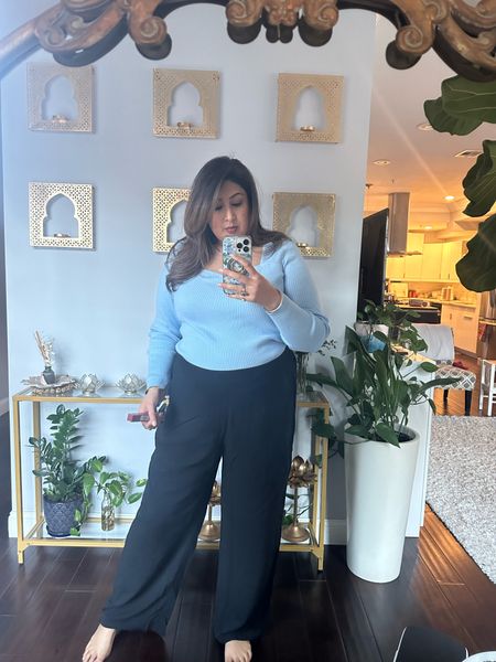 I own this sweater and these pants in at least 3 colors 

#LTKplussize #LTKstyletip #LTKfindsunder50