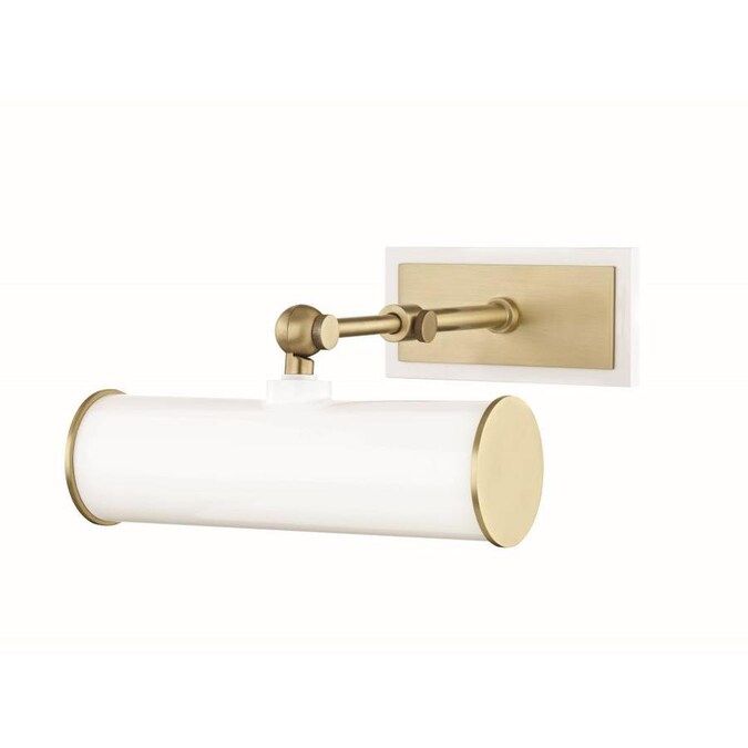 Mitzi by Hudson Valley Lighting Holly 8.25-in W 1-Light Aged Brass Modern/Contemporary Wall Scon... | Lowe's