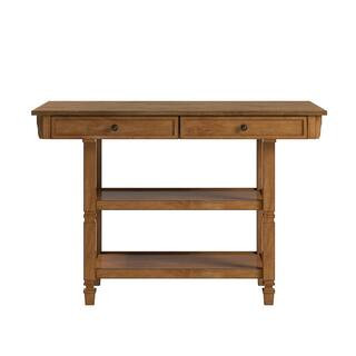 HomeSullivan Antique Oak 2-Tone Kitchen Island Buffet 40539-27AK | The Home Depot