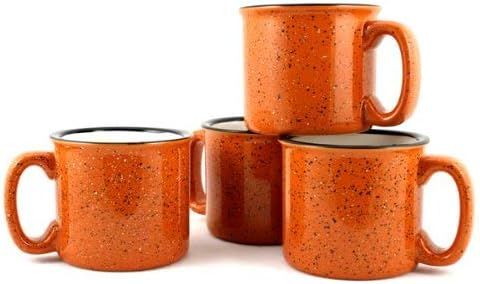 Marble Creek Ceramic Campfire Mug, 15oz - Set of 4 (Burnt Orange) | Amazon (US)