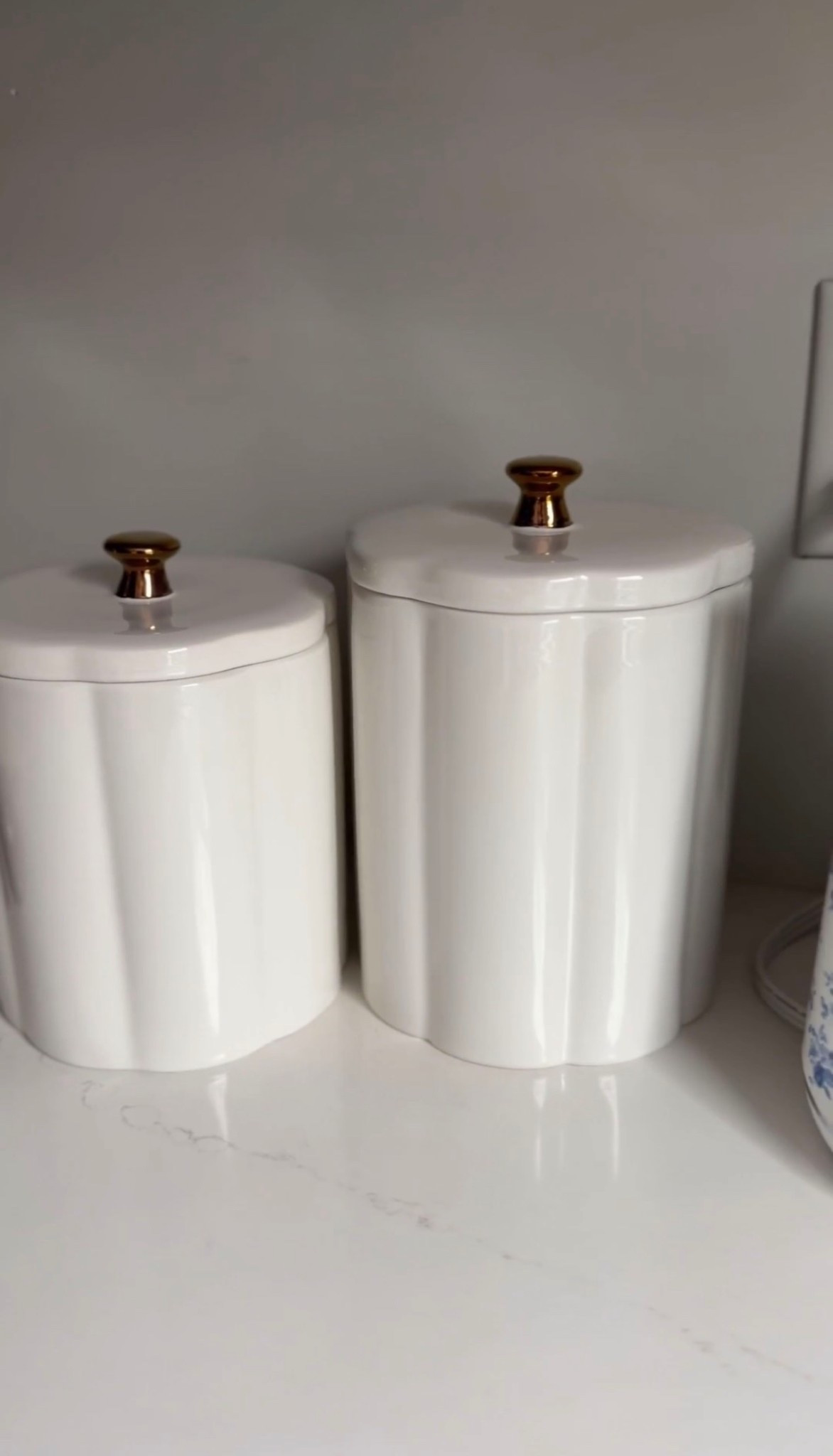 These new canisters from Target are perfect for my tea bags! I love the gold knobs and the ribbed look together. 

#LTKHome #LTKFindsUnder50