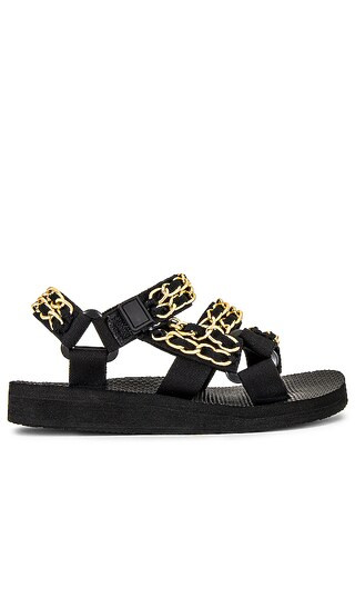 Trekky Trio Chain Sandal in Trio Chain Gold | Revolve Clothing (Global)