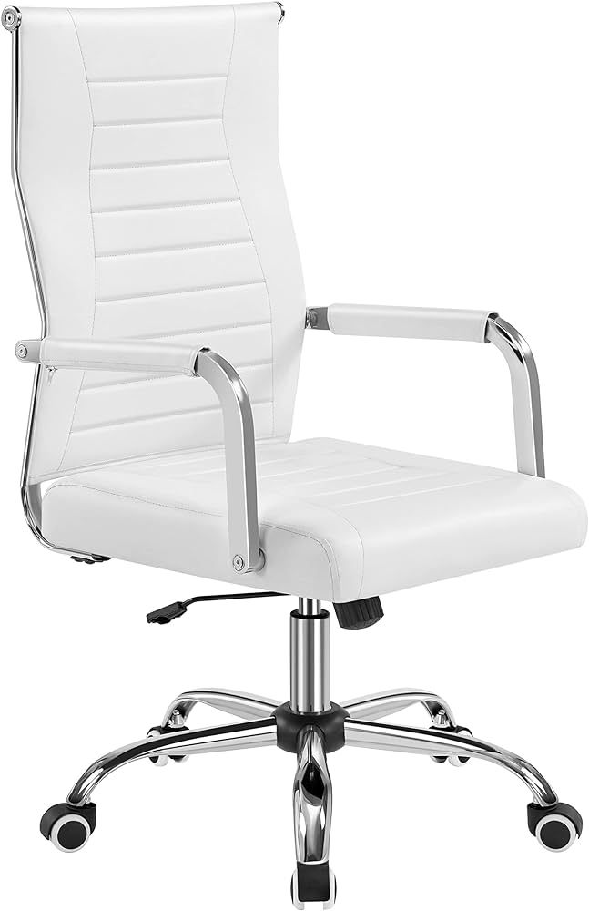 Yaheetech Office Desk Chair Executive Task Chair Management Chair High-Back PU Leather Chair Heig... | Amazon (US)