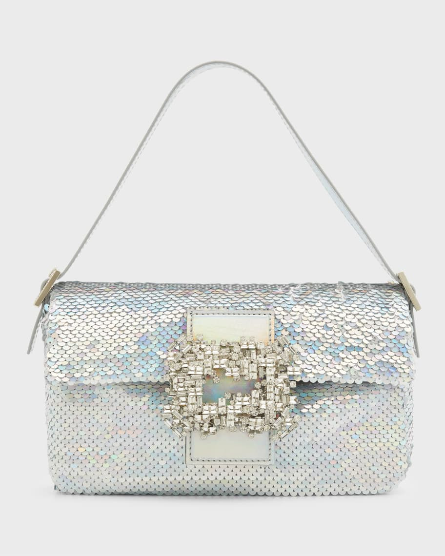 Gedebe Habibi Iridescent Sequins Shoulder Bag | Neiman Marcus
