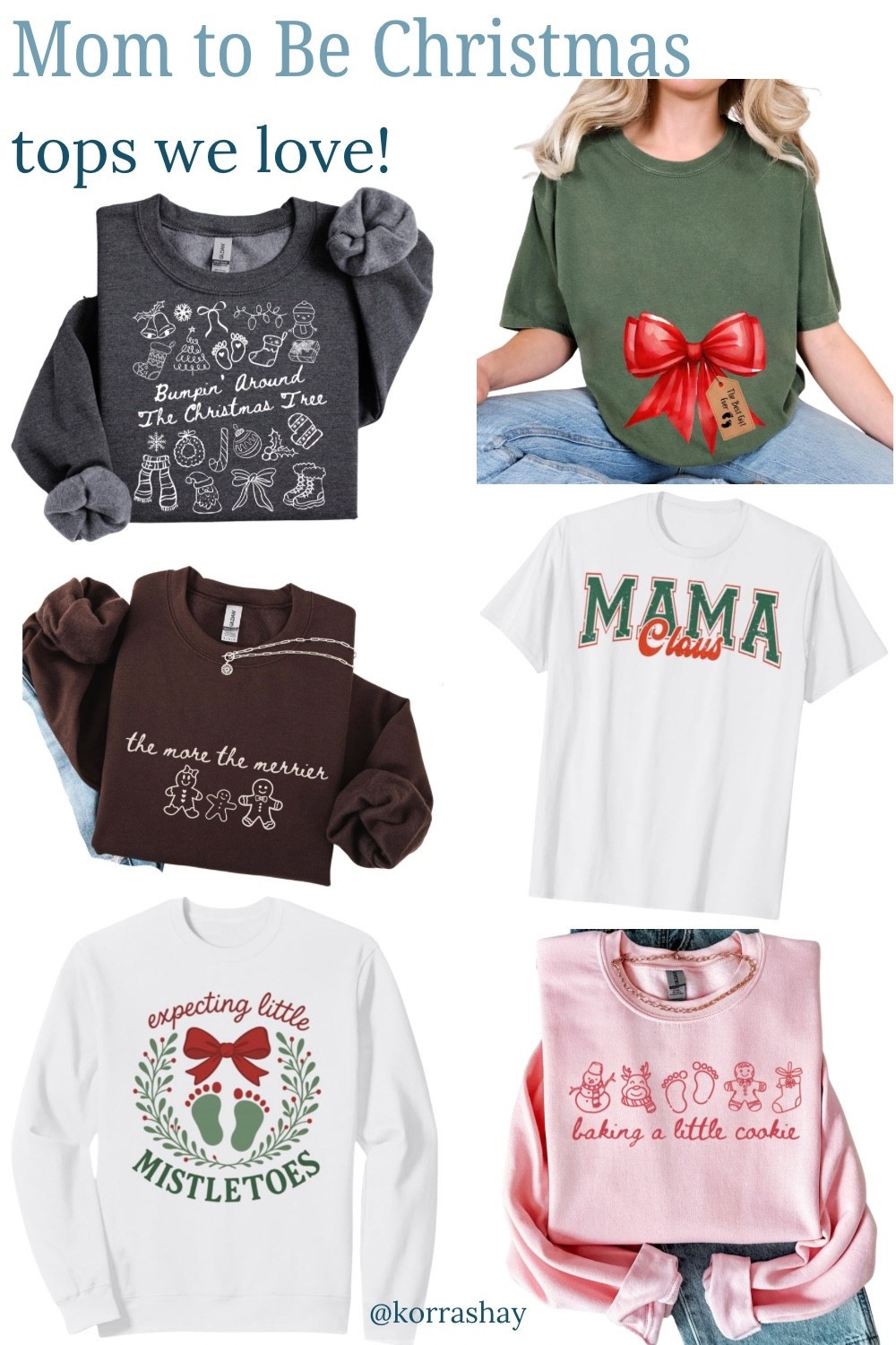 Mom to be Christmas tops we love!

#LTKBaby #LTKHoliday