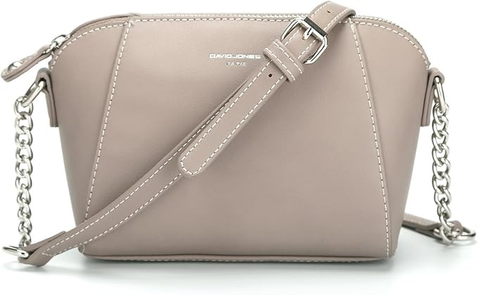 DAVIDJONES Small Crossbody Bag for Women, Vegan Leather Lightweight Chain Shoulder Handbag Cell P... | Amazon (US)