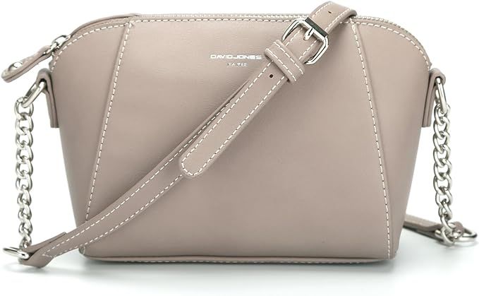 DAVIDJONES Small Crossbody Bag for Women, Vegan Leather Lightweight Chain Shoulder Handbag Cell P... | Amazon (US)