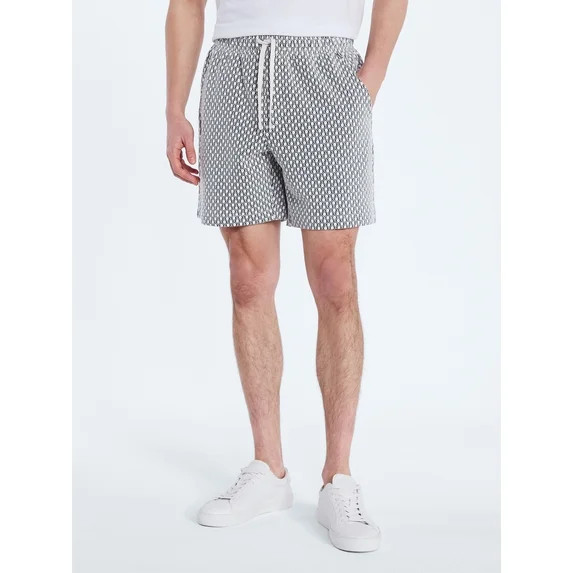 Free Assembly Men's Jacquard Shorts, 7" Inseam, Sizes S-3XL | Walmart (US)