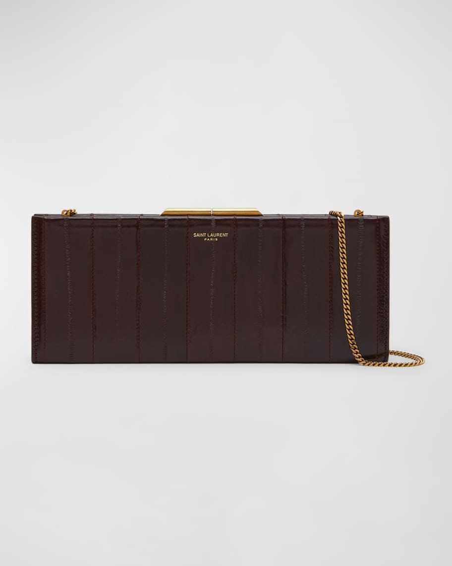 Midnight Small Pochette Clutch in Eel | Neiman Marcus