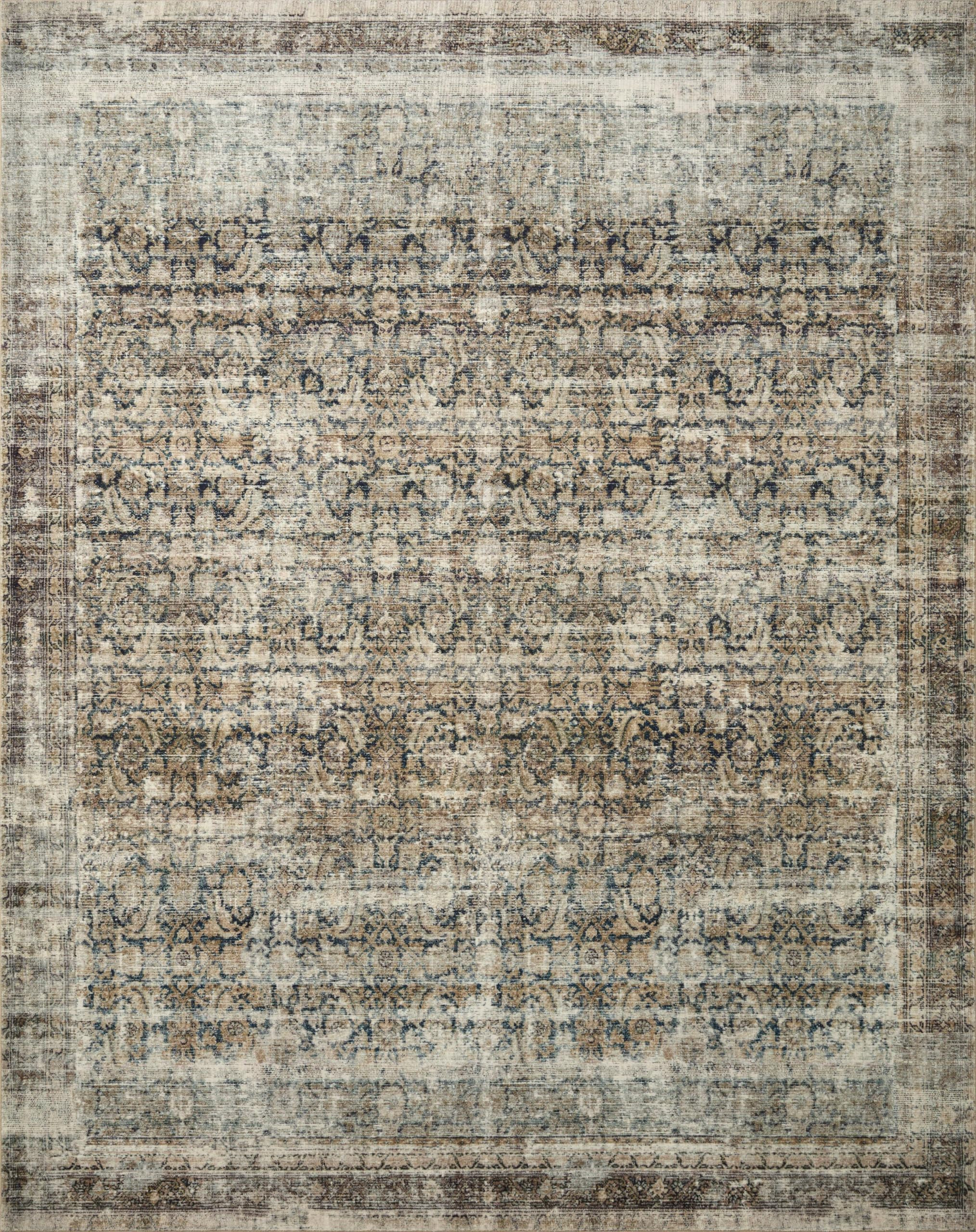 Loloi Amber Lewis Morgan Collection MOG-02 Navy/Sand 9'-6" x 13'-6" Area Rug, Neutral Area Rug fo... | Amazon (US)