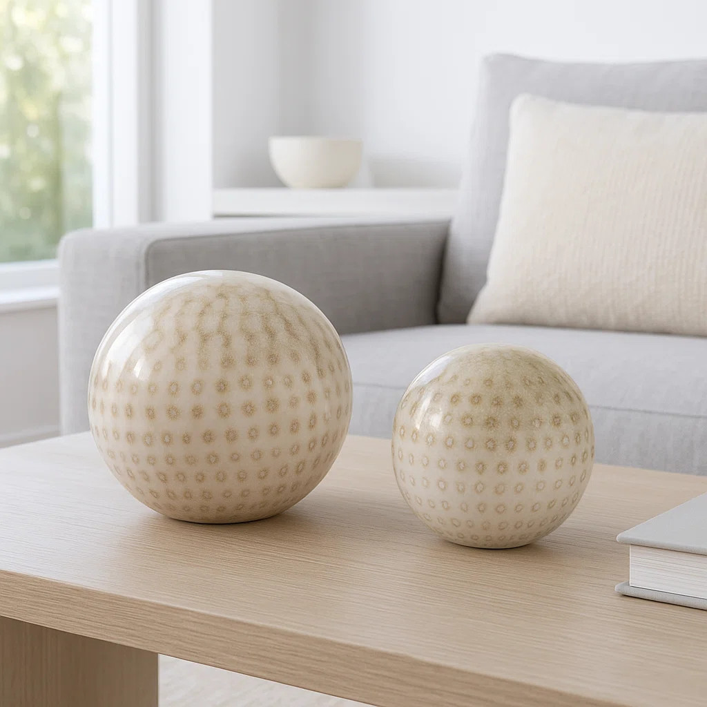 Decorative Objects for Home Decor – Modern Glass Orbs and Sculpture Statues for Shelf Styling, ... | Wayfair North America