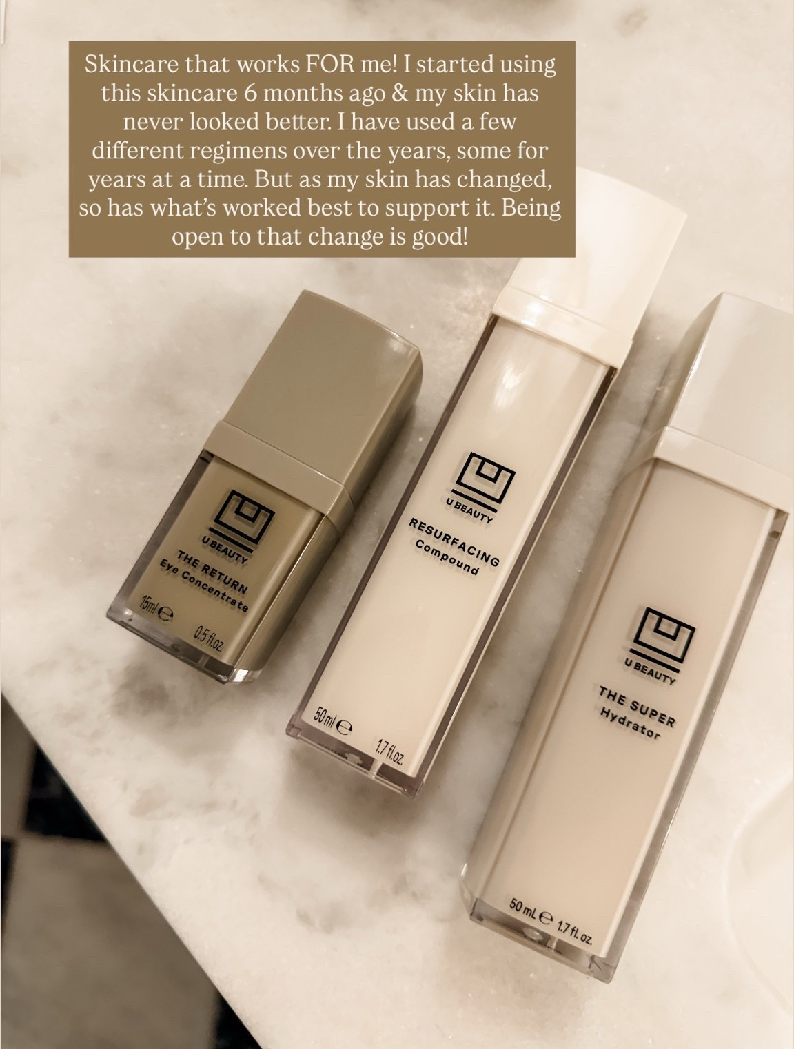 Ubeauty products have been such a gamechanger for my skincare routine. Their products are truly so good! 

Loverly Grey, ubeauty favorites, aging backwards

#LTKgrwm #LTKMothersDay #LTKBeauty