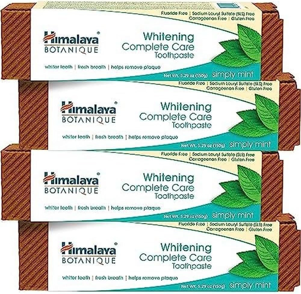 Himalaya Botanique Whitening Complete Care Toothpaste, Teeth Whitening, Fights Plaque, Fluoride F... | Amazon (US)