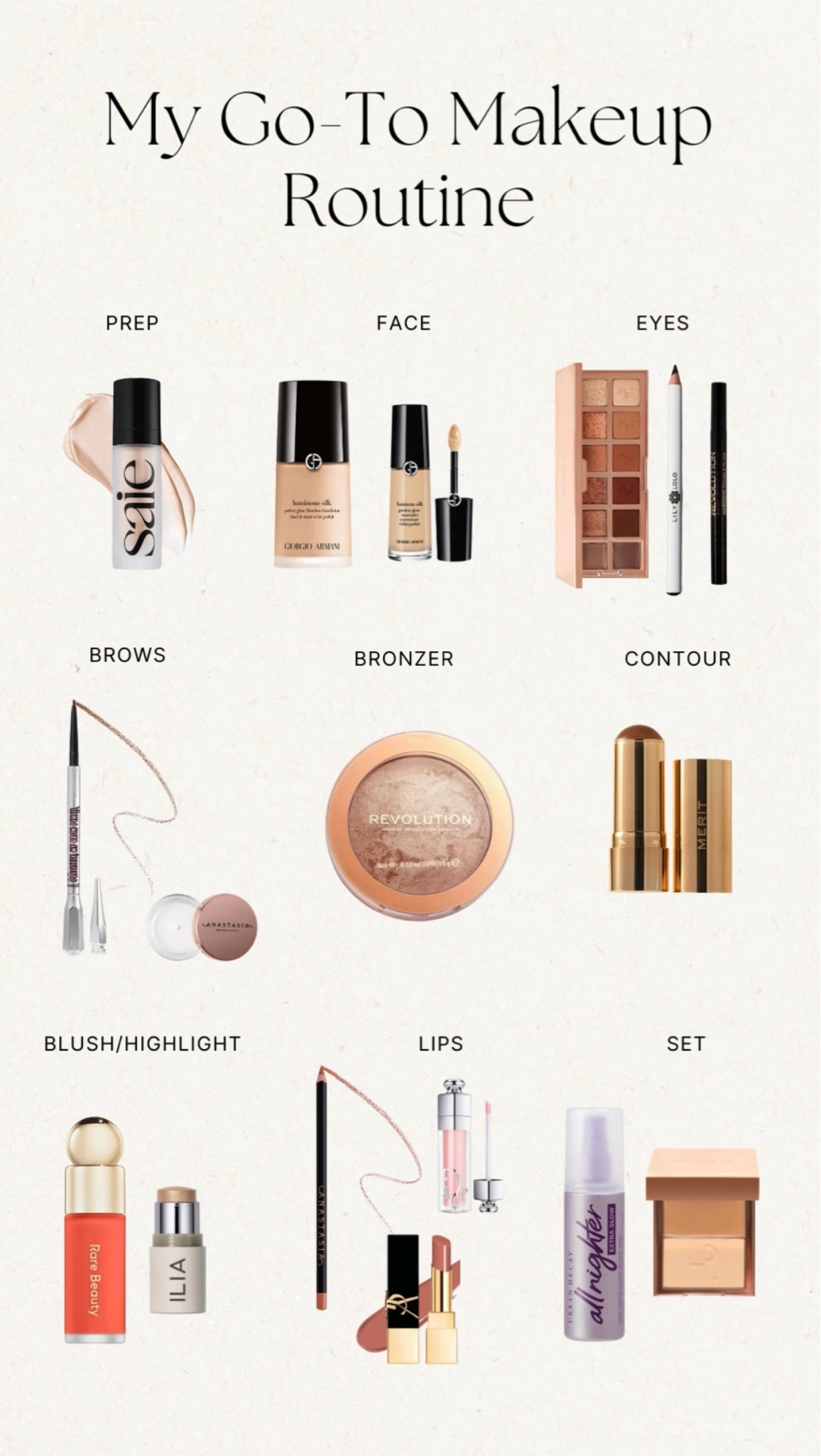 all makeup products I use on the regular 

#LTKBeauty