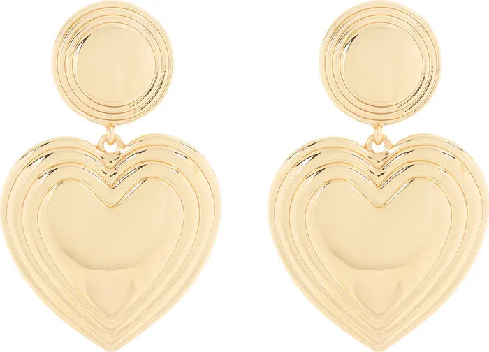Heart Statement Drop Earrings | Nordstrom Rack
