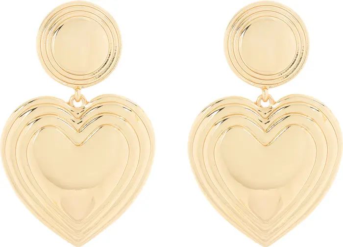 Heart Statement Drop Earrings | Nordstrom Rack